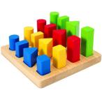 知育玩具 2歳 3歳 4歳 木のおもちゃ 誕生日プレゼント　幾何学ペグボード