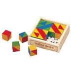パズル 子供 幼児 知育玩具 木のおもちゃ 2歳 3歳 4歳 誕生日プレゼント　キューブモザイク 16pcs