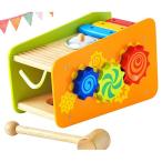 Yahoo! Yahoo!ショッピング(ヤフー ショッピング)ハンマートイ　ビジーベンチ＆タワー　木のおもちゃ 木製 子供 1歳 2歳 3歳 誕生日プレゼント 男の子 女の子 赤ちゃん ベビー