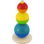 スタッキングボールタワー 知育玩具 誕生日プレゼント 木のおもちゃ