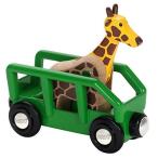 木製レール 電車 木のおもちゃ　BRIO ブリオ　キリンとワゴン