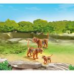 ごっこ遊び 人形　プレイモービル　動物園シリーズ トラの家族