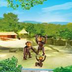 ごっこ遊び 人形　プレイモービル　動物園シリーズ チンパンジーの家族