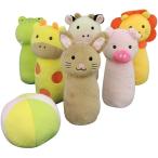 Yahoo! Yahoo!ショッピング(ヤフー ショッピング)ぬいぐるみ 赤ちゃん おもちゃ　アニマルボウリング