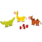 プッシュトイ マグネティックアニマル　出産祝い 乗り物 木製