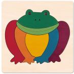 Yahoo! Yahoo!ショッピング(ヤフー ショッピング)カラフルパズル・かえる　知育玩具 パズル 幼児 木のおもちゃ