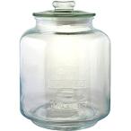 リビング ガラス瓶 キャニスター ガラス クッキージャー Mサイズ 目安容量約 5.0L 径19×高さ26cm クリア アーモンド