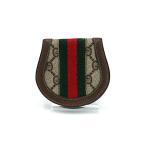 GUCCI オールドグッチ GGスプリーム シェリーライン 二つ折りコインケース　ブラウン