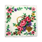 並行輸入品【周年祭特価☆11/17正午まで】 フェイラー バスケット ホワイト タオルハンカチ 30cm