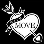 ステッカー ハートエンブレム カーステッカー(カラー10種類)車種指定で簡単オリジナル ステッカーチューン セミオーダー デカール メール便送料無料 -138