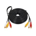 AV кабель мужской - мужской 10m( примерно 9m) RCA удлинение кабель видео телевизор удлинитель изображение * звук кабель аналог стандартный кабель 