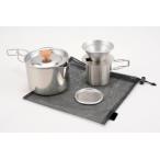 アウトドアドリッパーセット　ツーリングケトルクッカー＆ドリッパーセット　収納袋付　Made in TSUBAME　日本製　