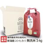 【令和7年度新米】新潟産 特別栽培米(減農薬・減化学肥料)コシヒカリ 無洗米 5kg×1袋 重野農産/送料無料