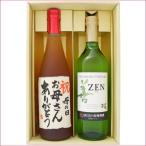 名入れ 梅酒 ワイン ギフトセット 720ｍｌ×2本 名前入り 新潟清酒仕込梅酒 岩の原ワイン 善 白　送料無料