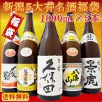 ショッピング新潟 日本酒 新潟５大蔵 久保田 八海山 越乃寒梅 〆張鶴 越乃景虎 1800ml×５本 日本酒 飲み比べセット 当店の超人気酒が味わえる 地酒 送料無料