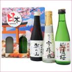 日本酒 新潟の吟醸酒 飲み比べ お試し3本 セット 朝日山 純米吟醸 越乃雪椿 花 純米吟醸 越後桜 大吟醸 300ml×2本 200ml×1本送料無料
