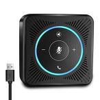 eMeet OfficeCore M0 USBスピーカーフォン 会議用マイクスピーカー 遠隔会議用 最大10人まで対応 Plug&Play 通話アプリ