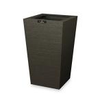 橋本達之助工芸 バスク ダストBOX スクエア M角 「Bosk DUST box Square」 ブラック 7L