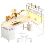 Maihail l字デスク ゲーミングデスク 