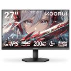 KOORUIge-ming монитор 27 дюймовый WQHD (2560x1440) Fast IPS 200Hz 1ms(OD) HDR400 PS5 соответствует FreeSync &amp; G-Sync соответствует DCI-P3 95% высокая яркость 350nits не глянец HD