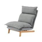 無印良品 ハイバックリクライニングソファ グレー 幅74*奥行114*134.5*高さ66.5*89.5cm 1シーター ポリエステル平織 12910985
