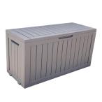 OSJ наружный шкаф место хранения box 270L 114.7*46.5*57.6cm с роликами . шкаф место хранения наружный маленький размер класть распределение держатель место хранения мусорная корзина box большая вместимость кейс для хранения дверь вне 