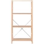 無印良品 パイン材ユニットシェルフ 中 幅58*奥行26*高さ120cm 61182421