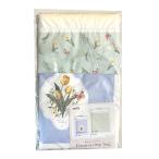 ビニール巾着バッグ 2P ヴィンテージフラワー グリーン Sサイズ Mサイズ 2枚入り ビニール巾着 バッグ 子供 女の子 プール 着替え ビニール ヴィンテージ
