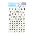  Sanrio герой z прозрачный Mini отметка наклейка Sanrio наклейка круг наклейка ske Jules наклейка блокнот декоративный элемент отметка наклейка Mini прозрачный маленький ske Jules .