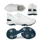 ショッピングキャロウェイ キャロウェイ（Callaway） AEROSPORT ダイヤル式 スパイクレディースシューズ C249-96230（1030）ホワイト/ネイビー 2024