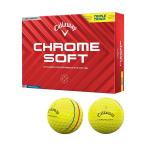 キャロウェイ（Callaway） CHROME SOFT トリプル・トラック ボール イエロー 1ダース 2024