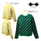 ショッピング柄 フィラ（FILA） 柄違いクルーネックセーター 795-703 レディースウェア 25 秋冬モデル