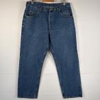  б/у одежда Wrangler Wrangler Denim брюки голубой Denim монета карман конический большой размер ji- хлеб джинсы w36 L29b люмен z