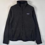 古着 パタゴニア patagonia フルジップフリースジャケット ベターセーター ワンポイントロゴ 裏起毛 STY25542 S ブラック メンズ