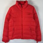 古着 ザ・ノースフェイス THE NORTH FACE ダウンジャケット ワンポイントロゴ アウトドア フルジップ 700fill M  オレンジ系 レディース