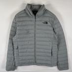 古着 ザ・ノースフェイス THE NORTH FACE ダウンジャケット フルジップ ライトダウン 550fill キルティング M グレー メンズ