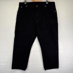 古着 ディッキーズ Dickies ワークパンツ ダック地 ペインター スパナポケット ハンマーループ w40 L30  ブラック メンズ