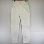  б/у одежда Tommy Hilfiger TOMMY HILFIGER Denim брюки тонкий распорка цвет брюки one отметка Logo w28 L32 белый мужской 