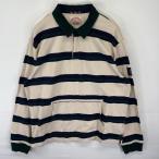  б/у одежда Brooks Brothers Brooks Brothers длинный рукав Rugger рубашка number кольцо окантовка большой размер футболка XXL бежевый мужской 