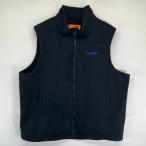 ショッピング古着 古着 コーナーストーン Corner Stone ベスト フルジップ ダック ワーク 大きいサイズ 3XL  ブラック メンズ