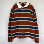  б/у одежда Patagonia patagonia длинный рукав Rugger рубашка окантовка уличный one отметка Logo тянуть over L оттенок коричневого мужской 