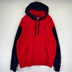  б/у одежда Champion Champion Parker футболка one отметка вышивка Logo большой размер XL оттенок красного двухцветный мужской 