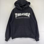  б/у одежда Thrasher THRASHER Parker тянуть over Logo принт тренировочный S черный мужской 