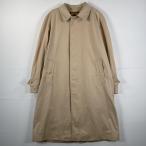  б/у одежда 80's/80 годы Vintage Burberry zBurberrys пальто с отложным воротником длинный подкладка noba проверка Англия производства бежевый 