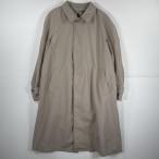  б/у одежда 80's/80 годы Vintage Aquascutum Aquascutum длинный рукав пальто с отложным воротником длинное пальто Англия производства бежевый мужской 