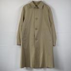  б/у одежда 80's/80 годы Vintage Aquascutum Aquascutum длинный рукав пальто с отложным воротником длинный жакет кнопка 40 REG бежевый 