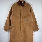  б/у одежда 90's/90 годы Carhartt Carhartt USA производства комбинезон Duck земля Work рабочая одежда все в одном кромка застежка-молния большой размер 46R Brown 