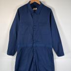  б/у одежда 80's/80 годы Vintage милитари длинный рукав комбинезон все в одном Work рабочая одежда вооруженные силы США оригинал большой размер 46L темно-синий одноцветный мужской 