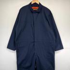 ショッピングred 古着 レッドキャップ RED KAP 長袖つなぎ オールインワン ワーク 作業着 大きいサイズ 無地 52  ネイビー メンズ