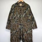  б/у одежда 80's/80 годы Vintage MOSSY OAK USA производства длинный рукав комбинезон настоящий tree камуфляж рисунок TALON Zip все в одном XL Brown 